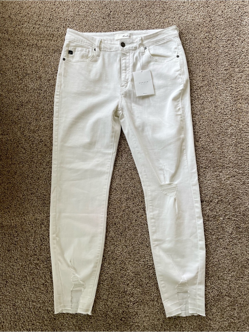 KanCan White High-Rise Jeans